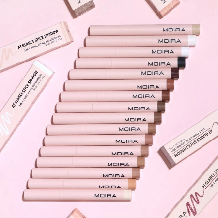 Moira - At Glance Stick Shadow - Cień w Sztyfcie - 008 Taupe - 1,5g 