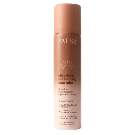 Paese - Ultra-Light Self Tanning Face Mist - Utralekka Samoopalająca Mgiełka Do Twarzy - 75ml