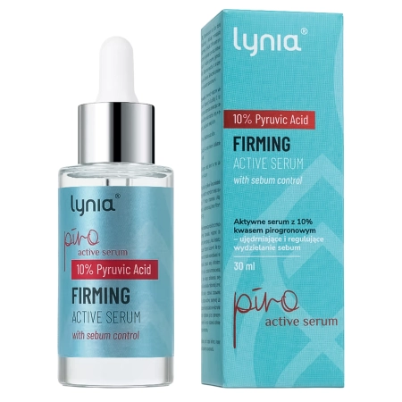 Lynia - PIRO Aktywne Serum z 10% Kwasem Pirogronowym - Ujędrniające i Regulujące Sebum - 30ml