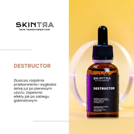 SkinTra - Destructor - Całoroczny Peeling Kwasowy 24% - 100ml