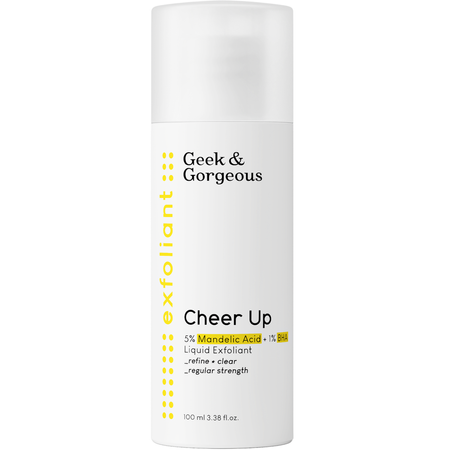 Geek & Gorgeous - Cheer Up - Średni Eksfoliant do Cery Mieszanej i Trądzikowej z 6% Kwasów Migdałowego i BHA - 100ml