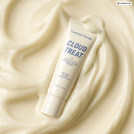 Common Clouds - Cloud Treat Sulfur + CICA Blemish Relief Serum - Łagodzące Serum z Siarką na Niedoskonałości - 30ml