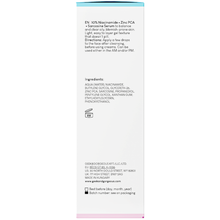 Geek & Gorgeous - B-Bomb - Serum z Niacynamidem 10% - 30ml
