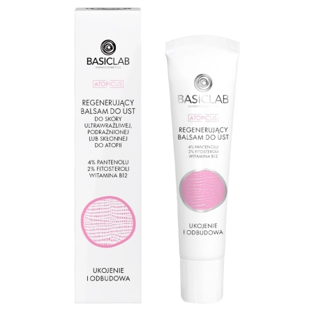 BasicLab -  Atopicus Regenerujący Balsam do Ust - 15ml