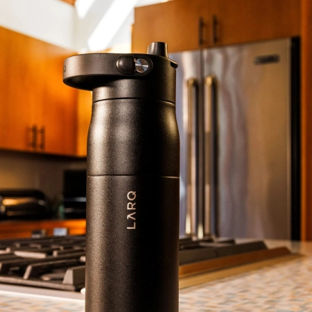 LARQ - Bottle Swig Top - Butelka Termiczna ze Słomką - Obsidian Black - 1L