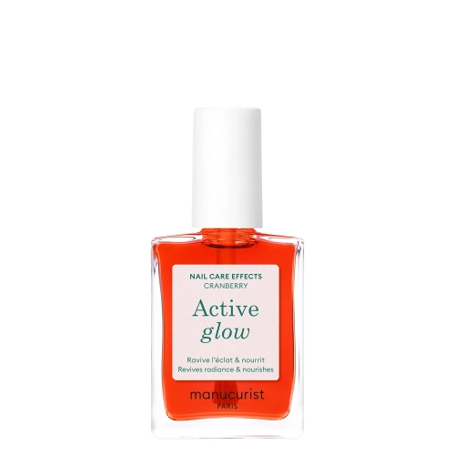 Manucurist - Active - Active Glow - Pielęgnujący Lakier 2w1 - Cranberry - 15ml