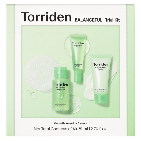 Torriden - Balanceful Trial Kit - Zestaw Balansujących Kosmetyków do Twarzy - 30ml+10ml+20ml+6szt