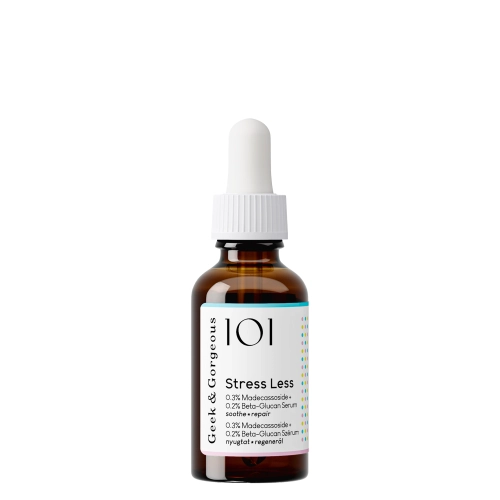 Geek & Gorgeous - Stress Less Beta Glukan + Madecassoside - 0.5% - Żelowe Serum z Beta-Glukanem i Madekasozydem - 30ml OUTLET