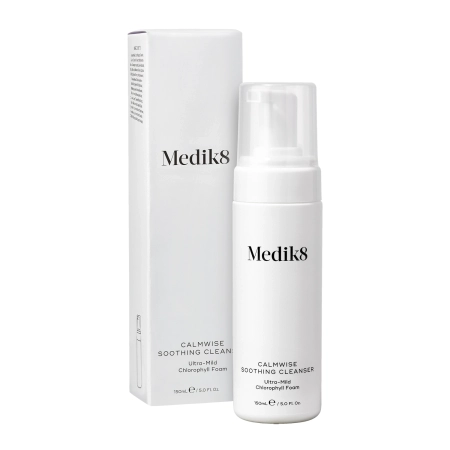 Medik8 - Calmwise Soothing Cleanser - Ultra-Mild - Chlorophyll Foam - Łagodna Pianka Oczyszczająca dla Cery Naczynkowej - 150ml