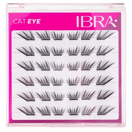 Ibra Makeup - Kępki Rzęs Samoprzylepne - Cat Eye - 3mm