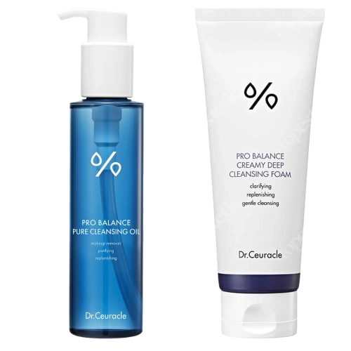 Dr.Ceuracle - Pro Balance Cleansing Duo Collection - Zestaw do Oczyszczenia Twarzy Olejek i Pianka