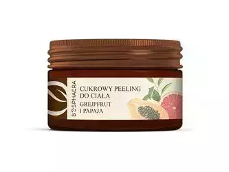 Bosphaera - Cukrowy Peeling do Ciała Grejpfrut z Papają, Odżywczo-Nawilżający - 200g