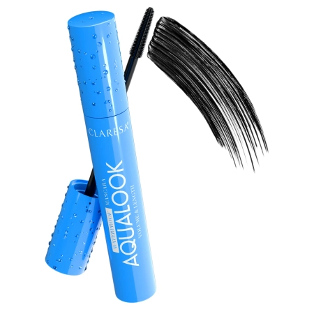 Claresa - Aqualook Waterproof Volume&Length Mascara - Black - Tusz Do Rzęs Wodoodporny Pogrubiająco - Wydłużający - Czarny - 8g 