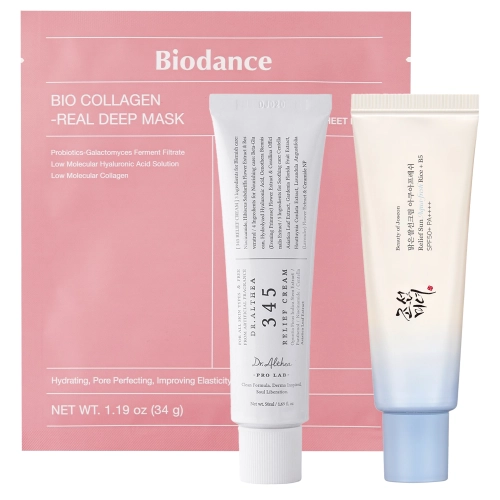 Zestaw - Daily Glow Set - 50ml + 50ml + 34g