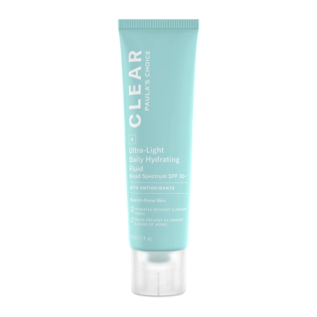 Paula's Choice - Clear - Ultra-Light Daily Hydrating Fluid SPF30+ - Nawilżająca Emulsja Przeciwsłoneczna - 60ml