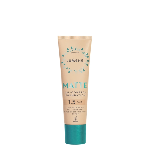 Lumene - Matte Oil Control Foundation SPF 20 - Podkład Matujący - 1,5 Fair - 30ml