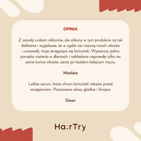 HairTry - Silky Shield - Ochronne Serum Wygładzające Na Końcówki Włosów - 50ml