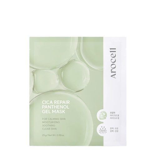 Arocell - Cica Repair Gel Mask – Hydrożelowa Maska Nawilżająco-Łagodząca do Twarzy - 1szt/25g