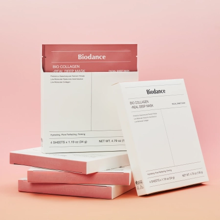 Biodance - Bio-Collagen Real Deep Mask Set - Zestaw Ujędrniających Masek Kolagenowych do Twarzy - 4szt/34g
