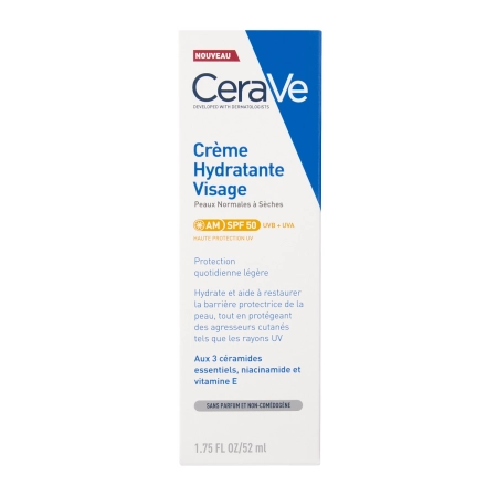 CeraVe - Nawilżający Krem do Twarzy SPF50 - 52ml