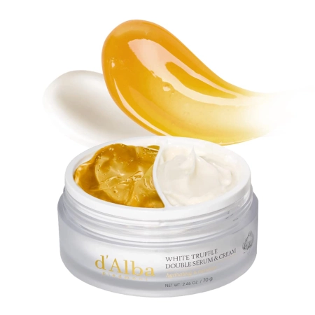 d'Alba - White Truffle Double Serum & Cream - Przeciwzmarszczkowe Duo do Twarzy - 70g