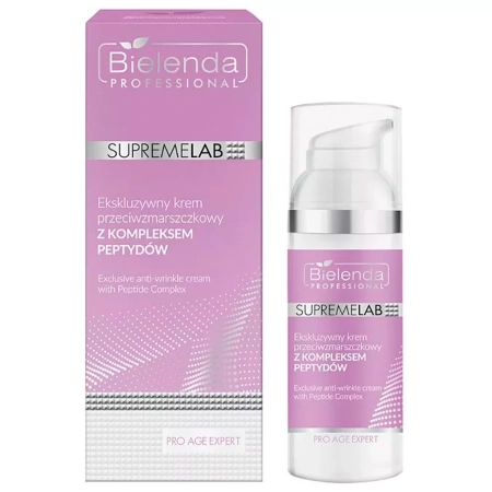 Bielenda Professional - Supremelab - Pro Age Expert - Exclusive Anti-Wrinkle Cream with Peptide Complex - Ekskluzywny Krem Przeciwzmarszczkowy z Kompleksem Peptydów - 50ml