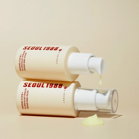 K-SECRET - SEOUL 1988 Serum : Retinal Liposome 2% + Black Ginseng - Ujędrniające Serum z Retinalem - 30ml