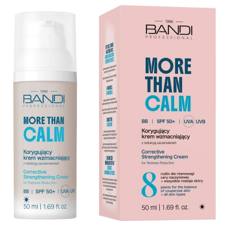 Bandi - More than Calm - Korygujący Krem Wzmacniający SPF 50+ z Redukcją Zaczerwienień - 50ml 