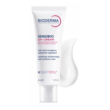 Bioderma - Sensibio AR+ Cream - Kojąco-Nawilżający Krem Redukujący Zaczerwienienia - 40ml