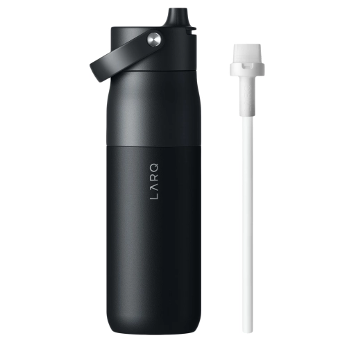 LARQ - Bottle Swig Top - Butelka Termiczna ze Słomką - Obsidian Black - 680ml
