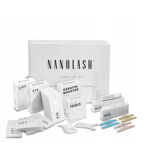 Nanolash - Lash Lift Kit - Zestaw do Liftingu i Laminacji Rzęs - 10x0,5ml+10x0,5ml+10x0,5ml+5ml+6szt+3szt
