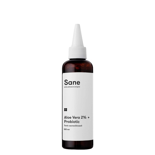 Sane - Aloe Vera 2% + Probiotic Calming Face Toner - Łagodzący Tonik do Twarzy z Aloesem - 100ml