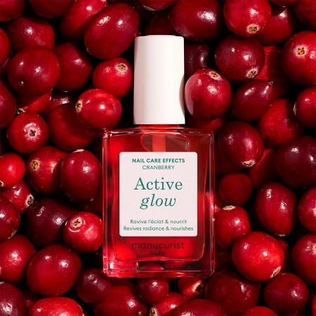 Manucurist - Active - Active Glow - Pielęgnujący Lakier 2w1 - Cranberry - 15ml