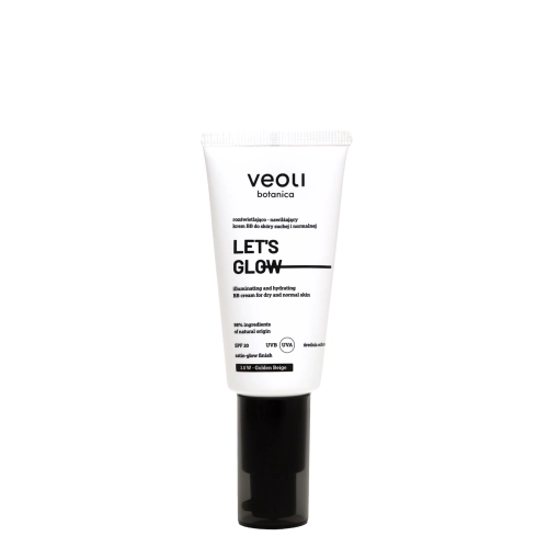 Veoli Botanica - Let's Glow - Rozświetlająco - Nawilżający Lekki Krem BB -  3.0W Golden Beige - 30ml