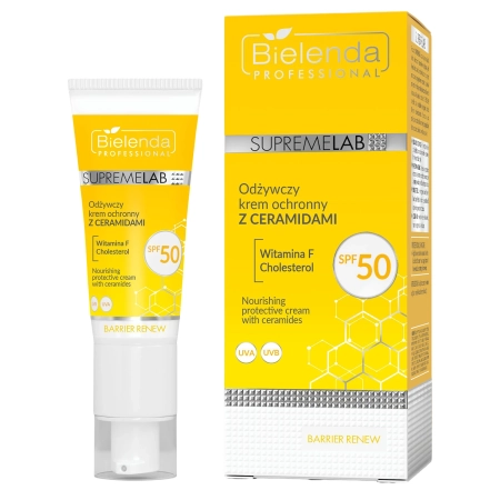  Bielenda Professional - Supremelab - Barrier Renew - Odżywczy Krem Ochronny z Ceramidami SPF 50 - 40ml