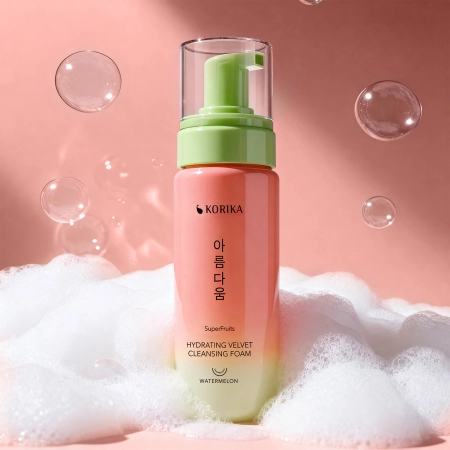 KORIKA - SuperFruits Hydrating Velvet Cleansing Foam - Nawilżająca Pianka do Mycia Twarzy - 150ml