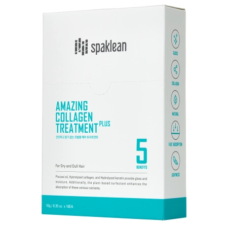 Spaklean - Amazing Collagen Treatment Plus - Regenerująca Kuracja do Włosów z Kolagenem - 10x10ml