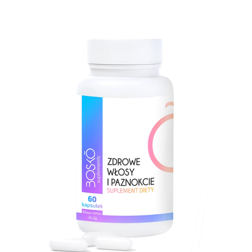 BOSKO Cosmetics - Suplement BOSKIE Włosy, Skóra i Paznokcie - 60 Kapsułek
