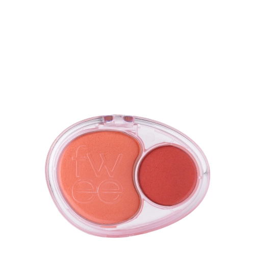 Fwee - Mellow Dual Blusher - Podwójny Róż do Policzków - CR01 Juicy Smile - 7,2g