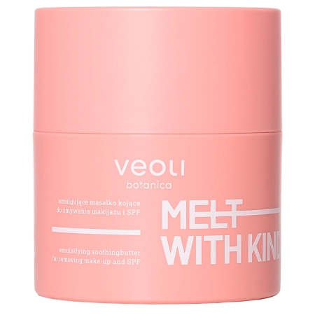 Veoli Botanica - Melt With Kindness - Emulgujące Masełko Łagodzące do Zmywania Makijażu do Skóry Naczyniowej - 40g