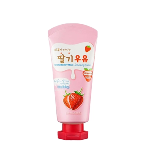 Kwailnara - Strawberry Milk Cleansing Foam - Oczyszczająca Pianka do Mycia Twarzy - Truskawka - 120g