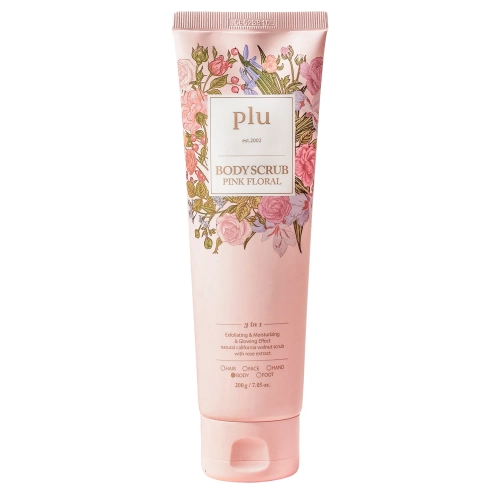 plu - Body Scrub - Peeling do Ciała - Pink Floral - 200g