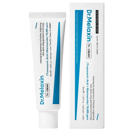 Dr.Melaxin - TX-Cream - Rozjaśniający Krem do Twarzy z Kwasem Traneksamowym - 50g