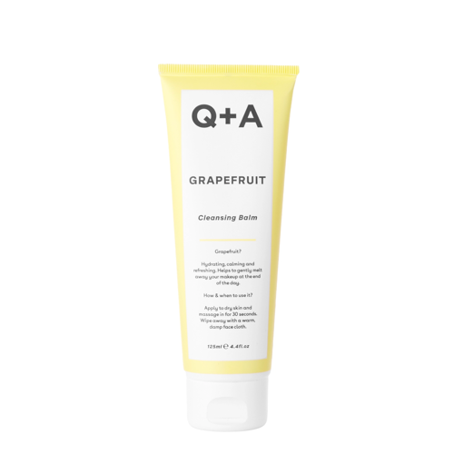 Q+A - Grapefruit - Cleansing Balm - Nawilżająco-Antyoksydacyjny Balsam do Mycia Twarzy z Grejpfrutem - 125ml