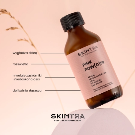 SkinTra - Pink Pow(d)er - Wielofunkcyjny Puder Oczyszczająco-Enzymatyczny Na Bazie Glinki - 40g