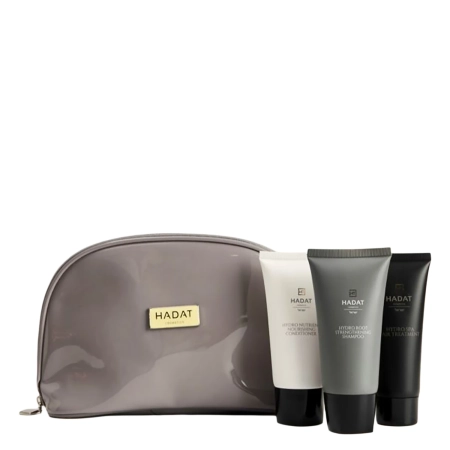 Hadat - Hydro Hair Growth Set - Zestaw Na Porost Włosów - Kosmetyczka - 70ml+70ml+70ml
