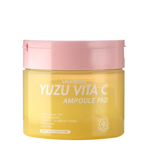 LalaRecipe - Yuzu Vita C Ampoule Pad - Rozświetlające Płatki do Twarzy - 150ml/80szt
