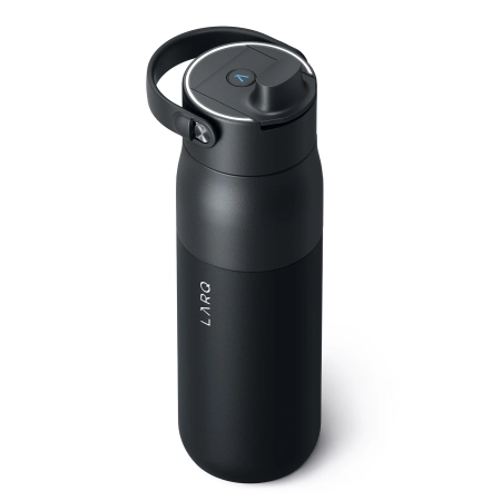 LARQ - Bottle PureVis 2 - Inteligentna, Samoczyszcząca Butelka Filtrująca, Światło UV-C - Obsidian Black - 680ml 