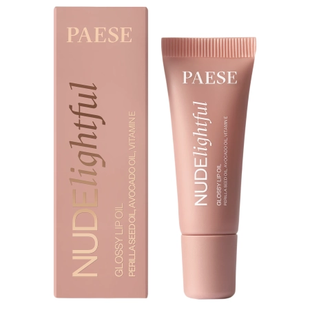 Paese - Nudelightful - Glossy Lip Oil - Olejek do Ust - Milky Fudge - 8ml
