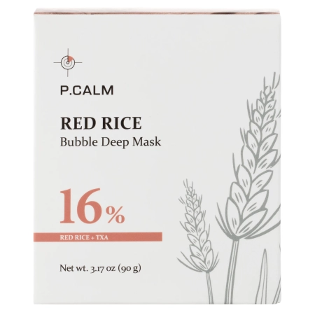 P.Calm - Red Rice Bubble Deep Mask - Kojąco-Oczyszczająca Maska Bąbelkowa - 90g